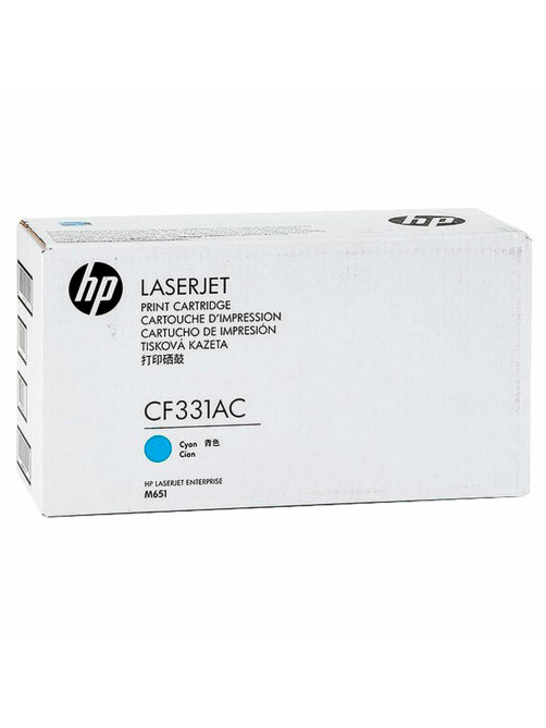 Картридж лазерный HP (CF331A) LaserJet M651n/M651dn/M651xh, №654A, голубой, оригинальный, ресурс 15000 страниц