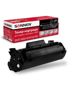 Картридж лазерный SONNEN (SH/C-Q2612/FX10/703) для HP 1010/1018/CANON 4018/2900, ВЫСШЕЕ КАЧЕСТВО, ресурс 2000 страниц, 362440