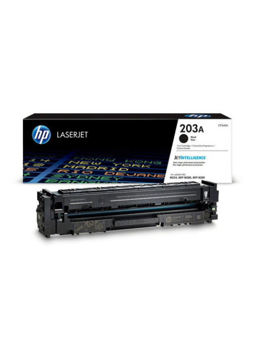 Картридж лазерный HP (CF540A) LaserJet Pro M254/M280/M281, №203A, черный, оригинальный, ресурс 1400 страниц