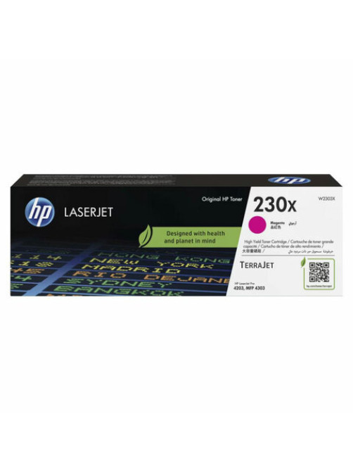 Картридж лазерный HP (W2303X) Color LaserJet Pro 4303/4203, № 230X, пурпурный, оригинальный, ресурс 5500 страниц