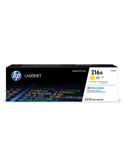 Картридж лазерный HP (W2412A) Color LaserJet M182n/M183fw, №216A, желтый, оригинальный, ресурс 850 страниц