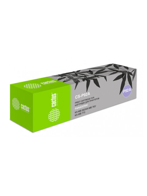 Тонер-картридж CACTUS (CS-P92A) для PANASONIC KX-MB262/263/271/283/763, ресурс 2000 стр.