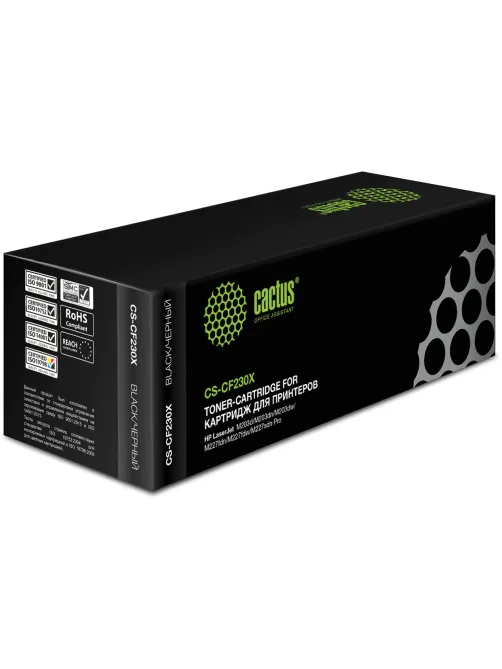 Картридж лазерный CACTUS (CS-CF230X) для HP LaserJetPro M227fdw/M227sdn/M203dn, ресурс 3500 стр.