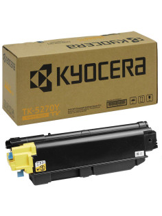Тонер-картридж KYOCERA (TK-5270Y) M6230cidn/M6630cidn/P6230cdn, желтый, оригинальный, ресурс 6000 страниц, 1T02TVANL0