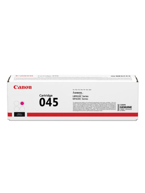 Картридж лазерный CANON (045M) MF635/633/631/LBP 611/613, пурпурный, ресурс 1300 стр., оригинальный, 1240C002