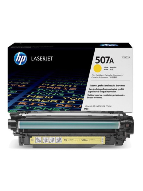 Картридж лазерный HP (CE402A) LaserJet Pro M570dn/M570dw, №507A, желтый, оригинальный, ресурс 6000 страниц