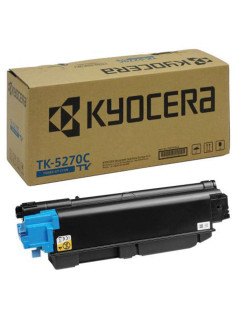 Тонер-картридж KYOCERA (TK-5270C) M6230cidn/M6630cidn/P6230cdn, голубой, оригинальный, ресурс 6000 страниц, 1T02TVCNL0