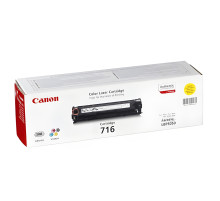 Картридж лазерный CANON (716Y) LBP-5050, желтый, ресурс 1500 страниц, оригинальный, 1977B002