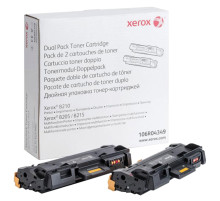 Тонер-картридж XEROX (106R04349) для B205/B210/B215, оригинальный, КОМПЛЕКТ 2 шт., ресурс 2х3000 страниц