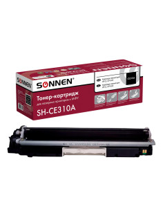 Картридж лазерный SONNEN (SH-CE310A) для HP CLJ CP1025 ВЫСШЕЕ КАЧЕСТВО, черный, 1200 страниц, 363962