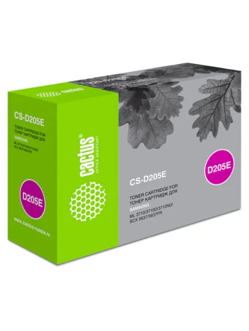 Картридж лазерный CACTUS (CS-D205E) для SAMSUNG ML-3710D/3710ND/SCX-5637/5737, ресурс 10000 стр.