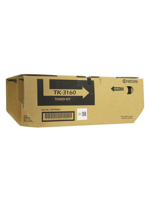 Тонер-картридж KYOCERA (TK-3160) ECOSYS P3045dn/P3050dn/P3055dn/P3060dn, ресурс 12500 стр., оригинальный, 1T02T90NL1