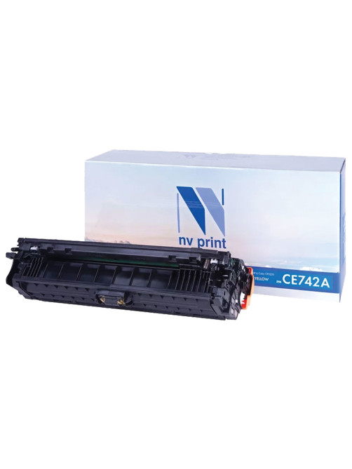Картридж лазерный NV PRINT (NV-CE742A) для HP CP5220/CP5225/CP5225dn/CP5225n, желтый, ресурс 7300 страниц