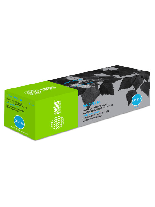 Картридж лазерный CACTUS (CS-CF541A) для HP LaserJet Pro M254/M280/M281, голубой, ресурс 1400 стр.