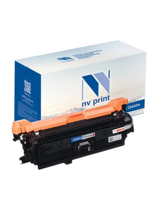 Картридж лазерный NV PRINT (NV-CE403A) для HP LaserJet Pro M570dn/M570dw, пурпурный, ресурс 6000 стр.