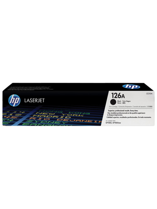 Картридж лазерный HP (CE310A) CLJ CP1025/CP1025NW, №126A, черный, оригинальный, ресурс 1200 страниц
