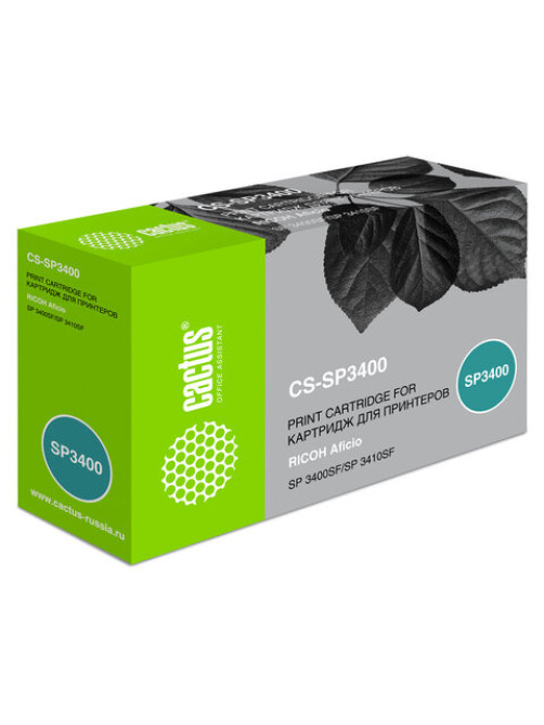 Тонер-картридж CACTUS (CS-SP3400) для RICOH Aficio SP3400N/SP3400SF/SP3410SF, ресурс 5000 стр.