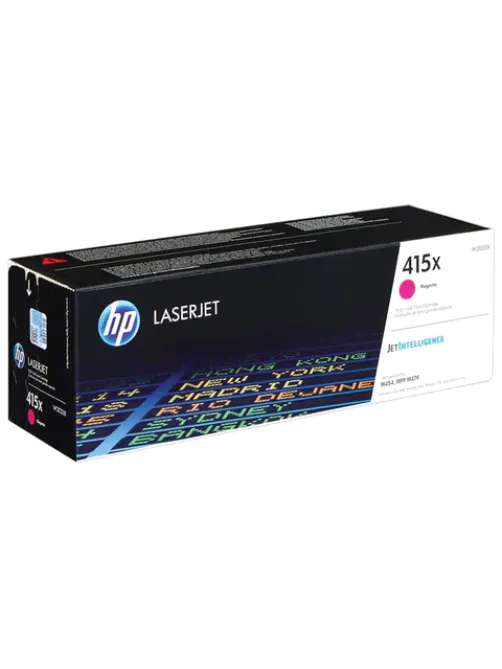 Картридж лазерный HP (W2033X) Color LaserJet M454dn/M479dw и др, №415X, пурпурный, оригинальный, ресурс 6000 страниц