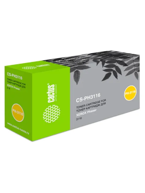 Картридж лазерный CACTUS (CS-PH3116) для XEROX Phaser 3116, ресурс 3000 стр.