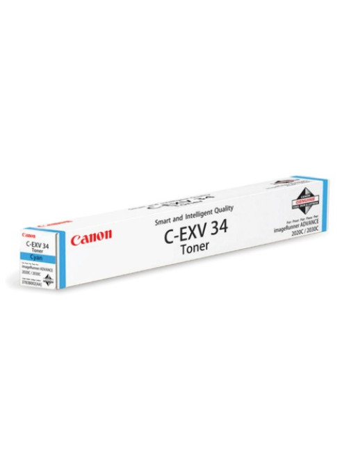 Тонер CANON (C-EXV34C) iR C9060/C9065/C9070, голубой, оригинальный, ресурс 16000 страниц, 3783B002