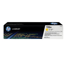 Картридж лазерный HP (CE312A) CLJ CP1025/CP1025NW, №126A, желтый, оригинальный, ресурс 1000 страниц