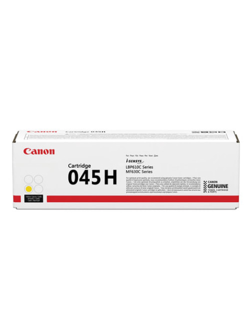 Картридж лазерный CANON (045HY) MF635/633/631/LBP 611/613, желтый, ресурс 2200 стр., оригинальный, 1243C002
