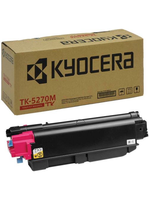 Тонер-картридж KYOCERA (TK-5270M) M6230cidn/M6630cidn/P6230cdn, пурпурный, оригинальный, ресурс 6000 страниц, 1T02TVBNL0