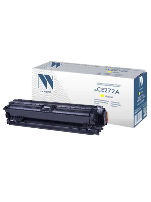 Картридж лазерный NV PRINT (NV-CE272A) для HP CP5525dn/CP5525n/M750dn/M750n, желтый, ресурс 15000 страниц