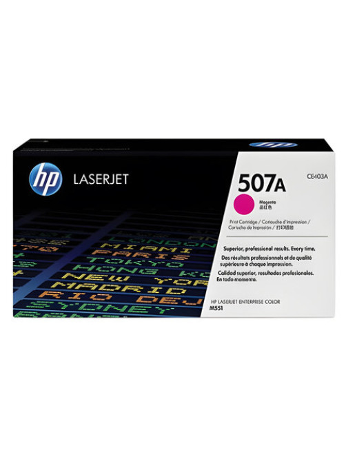 Картридж лазерный HP (CE403A) LaserJet Pro M570dn/M570dw, №507A, пурпурный, оригинальный, ресурс 6000 страниц