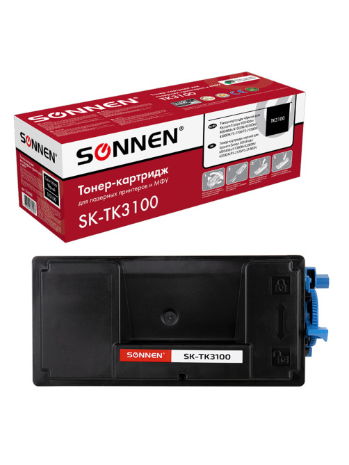 Тонер-картридж лазерный SONNEN (SK-TK3100) для KYOCERA FS-2100/FS-2100DN/ECOSYS M3040dn/M3540dn, ресурс 12500 стр., 364088