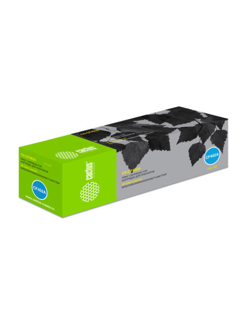 Картридж лазерный CACTUS (CS-CF402A) для HP LaserJet Pro M277n/dw/M252n, желтый, ресурс 1400 стр.