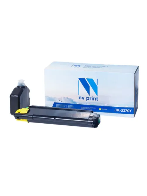 Картридж лазерный NV PRINT (NV-TK5270Y) для Kyocera ECOSYS M6230cidn/P6230cdn, желтый, ресурс 6000 стр.