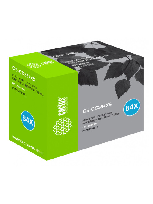 Картридж лазерный CACTUS (CS-CC364XS) для HP LaserJet P4015/P4515, ресурс 24000 страниц