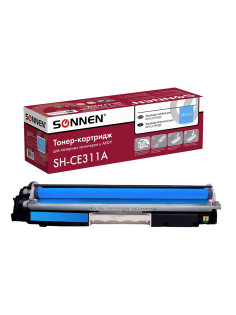 Картридж лазерный SONNEN (SH-CE311A) для HP CLJ CP1025 ВЫСШЕЕ КАЧЕСТВО, голубой, 1000 страниц, 363963