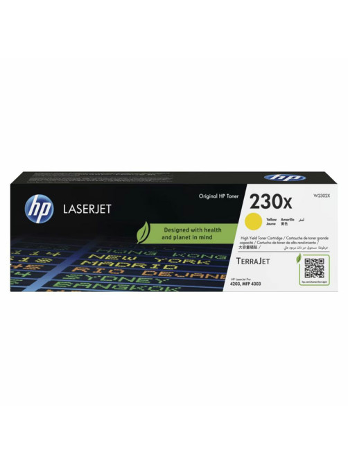 Картридж лазерный HP (W2302X) Color LaserJet Pro 4303/4203, № 230X, желтый, оригинальный, ресурс 5500 страниц