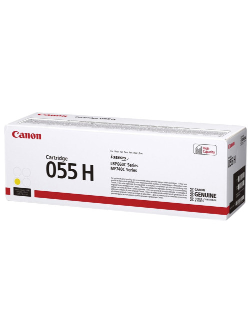 Картридж лазерный CANON (055HY) для LBP663/664/MF742/744/746, желтый, оригинальный, ресурс 5900 страниц, 3017C002