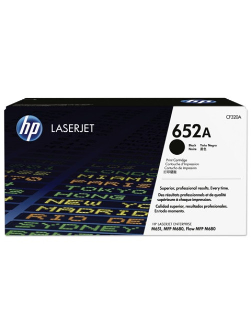 Картридж лазерный HP (CF320A) LaserJet M651n/M651dn/M680dn, №652A, черный, оригинальный, ресурс 11500 страниц