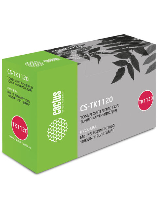 Тонер-картридж CACTUS (CS-TK1120) для KYOCERA FS-1060DN/1025MFP/1125MFP, ресурс 3000 стр.