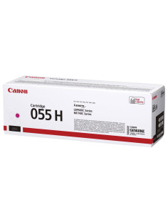 Картридж лазерный CANON (055HM) для LBP663/664/MF742/744/746, пурпурный, оригинальный, ресурс 5900 страниц, 3018C002