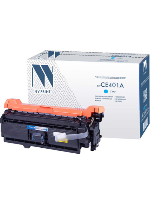 Картридж лазерный NV PRINT (NV-CE401A) для HP LaserJet Pro M570dn/M570dw, голубой, ресурс 6000 стр.