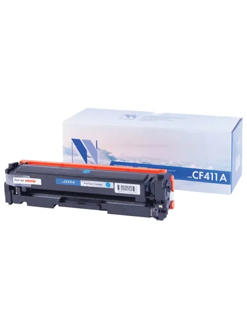 Картридж лазерный NV PRINT (NV-CF411A) для HP M377dw/M452nw/M477fdn/M477fdw, голубой, ресурс 2300 страниц