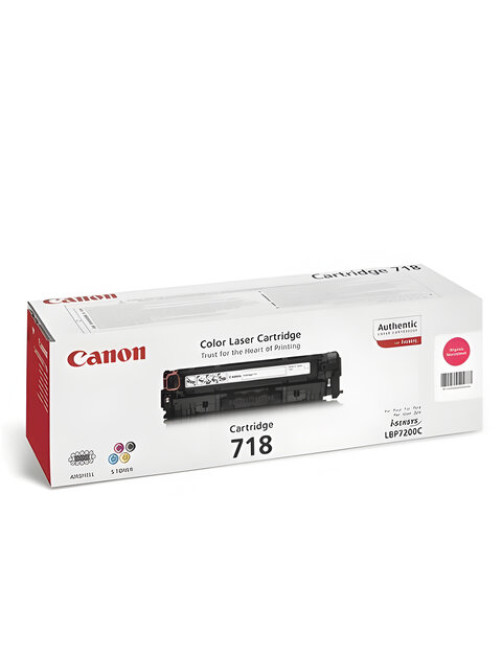 Картридж лазерный CANON (718M), LBP7200Cdn / MF8330Cdn / MF8350Cdn, пурпурный, ресурс 2900 страниц, оригинальный, 2660B002