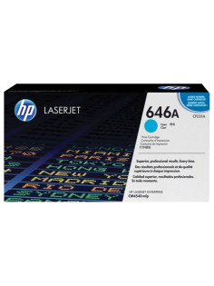 Картридж лазерный HP (CF031A) ColorLaserJet CM4540, №646A, голубой, оригинальный, ресурс 12 500 страниц