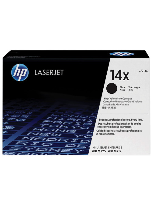Картридж лазерный HP (CF214X) LaserJet M725dn/M725f/M712dn, №14X, оригинальный, увеличенный ресурс 17500 страниц