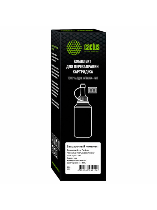 Заправочный комплект CACTUS (CS-RK-TL-420X) для Pantum P3010/M6700/M6800, c чипом, 200 г