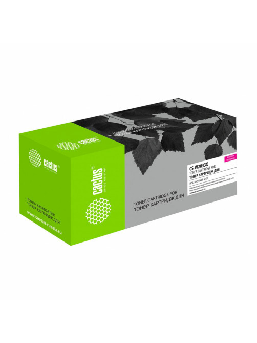 Картридж лазерный CACTUS (CSP-W2033X) для HP LJ M454/MFP M479, пурпурный, ресурс 6000 страниц, CSP-W2033X/CS-W