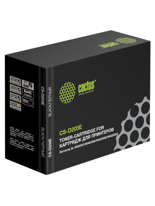 Картридж лазерный CACTUS (CS-D203E) для SAMSUNG ProXpress M3820/4020/3870/4070, ресурс 10000 стр.