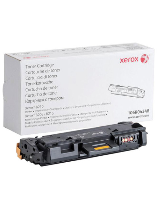 Тонер-картридж XEROX (106R04348) для B205/B210/B215, оригинальный, ресурс 3000 страниц