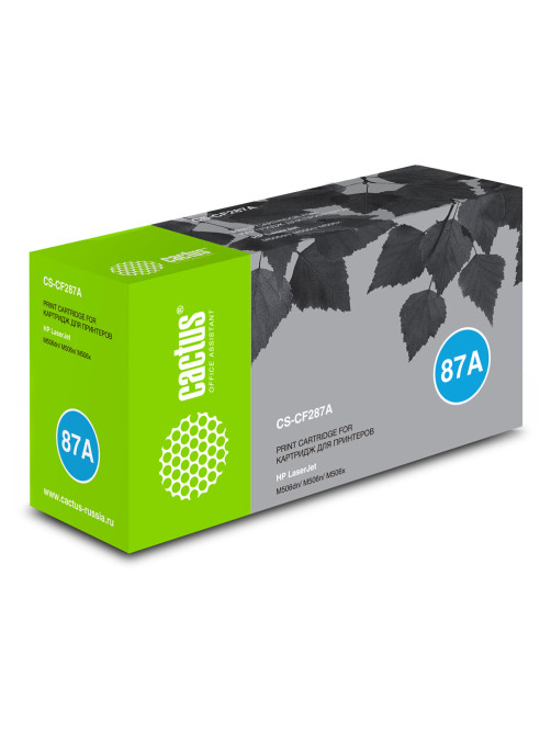 Картридж лазерный CACTUS (CS-CF287A) для HP LaserJet M506dn/M506x/M527dn, ресурс 9000 стр.
