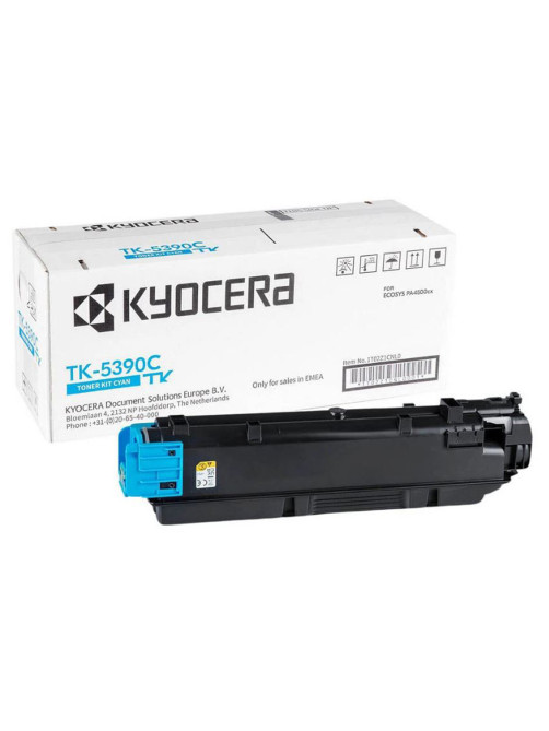 Тонер-картридж KYOCERA (TK-5390C) ECOSYS PA4500cx, голубой, ресурс 13000 страниц, оригинальный, 1T02Z1CNL0